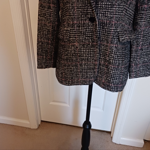 Massimo Dutti Single Button Front Closure Plaid Blazer - Picture 6 of 14